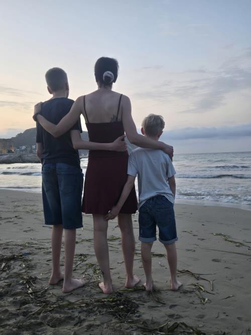 Familie am Strand